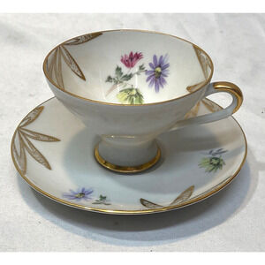 Vintage Bareuther Waldsassen Bavaria Germany Demitasse Cup and Saucer